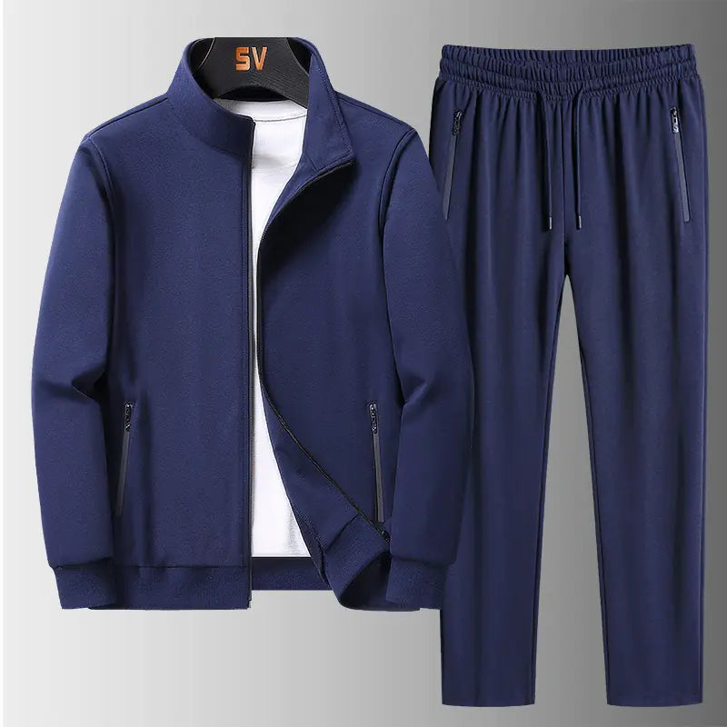 Men's Two-Piece Sportswear for Spring and Autumn