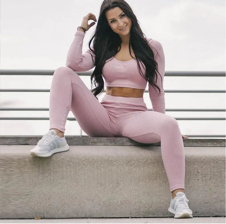 Breathable Slim Fit Sportswear Set for Fitness