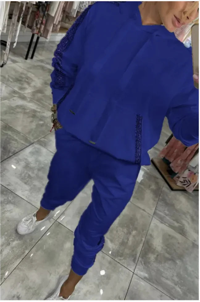 Sports Hoodie & Sweatpants Set