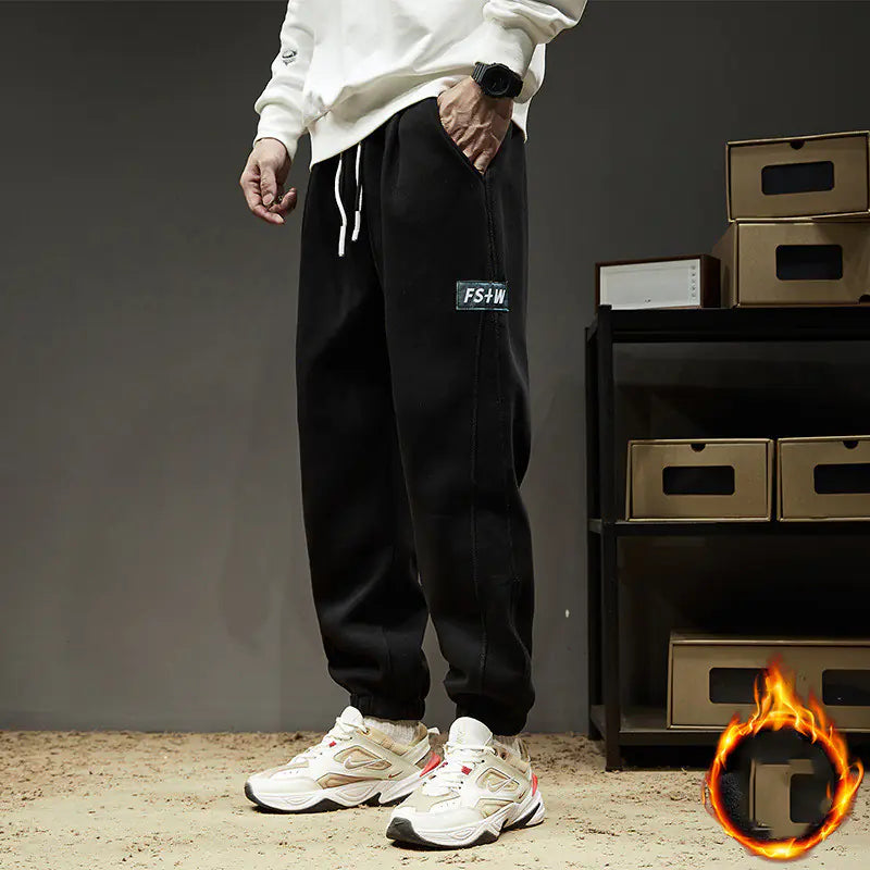 Men's Thick Fleece Casual Sports Sweatpants