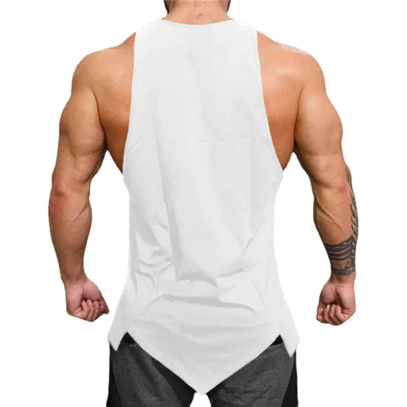 Breathable Loose Cotton Men's Gym Vest for Casual Wear