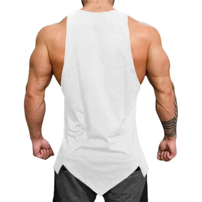 Breathable Loose Cotton Men's Gym Vest for Casual Wear