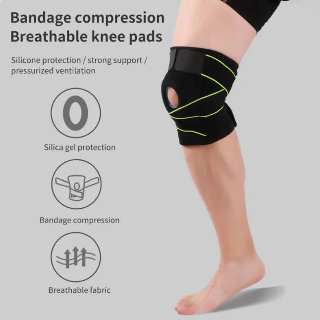 Adjustable Breathable Silicone Knee Support Pad