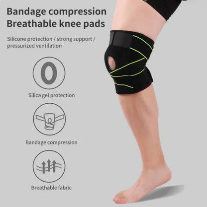 Adjustable Breathable Silicone Knee Support Pad