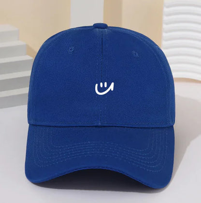 Vibes Baseball Cap with Smiley Face Design (One Piece)