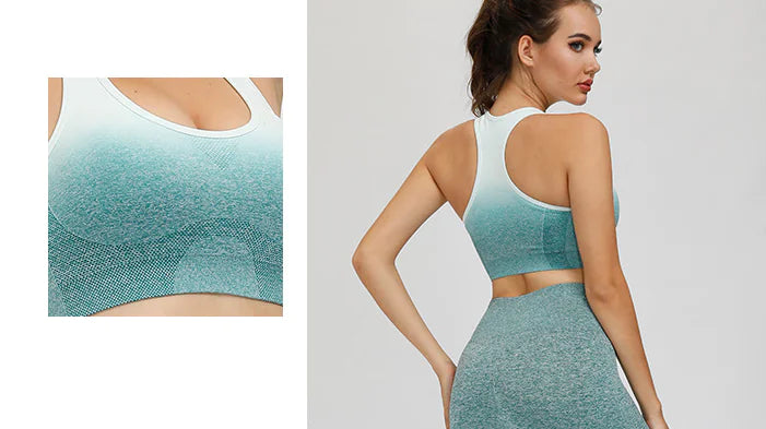 Breathable Yoga Bra and Pants Set