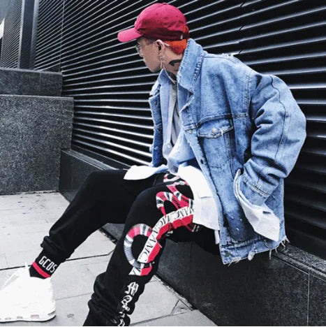 Coral Snake Gothic Font Sports Sweatpants for Casual Wear