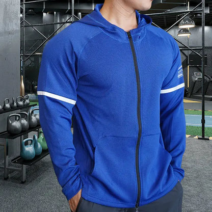 Hooded Team Sportswear Jacket for Autumn and Winter