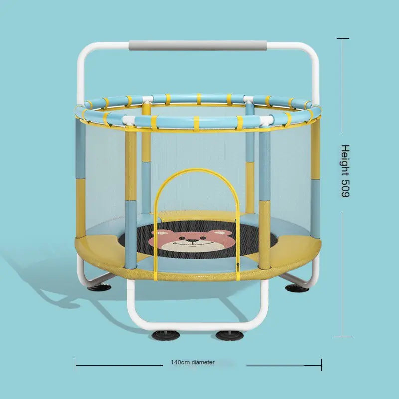 Indoor Kids Trampoline with Safety Net for Home Use