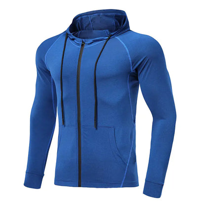 Men's Long-sleeved Stretch Fitness Training Suit