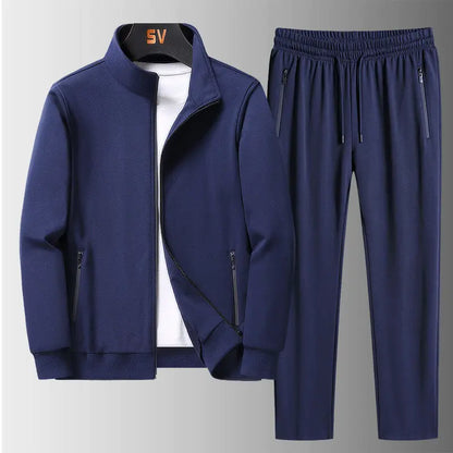 Men's Two-Piece Sportswear for Spring and Autumn