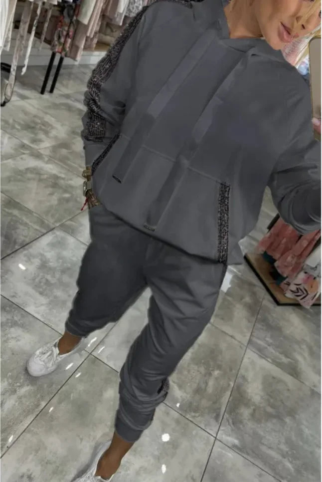 Sports Hoodie & Sweatpants Set