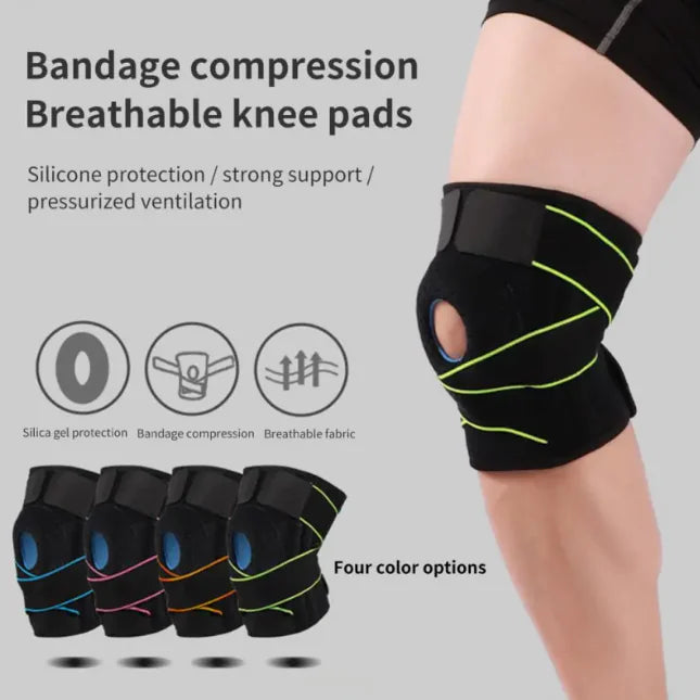 Adjustable Breathable Silicone Knee Support Pad