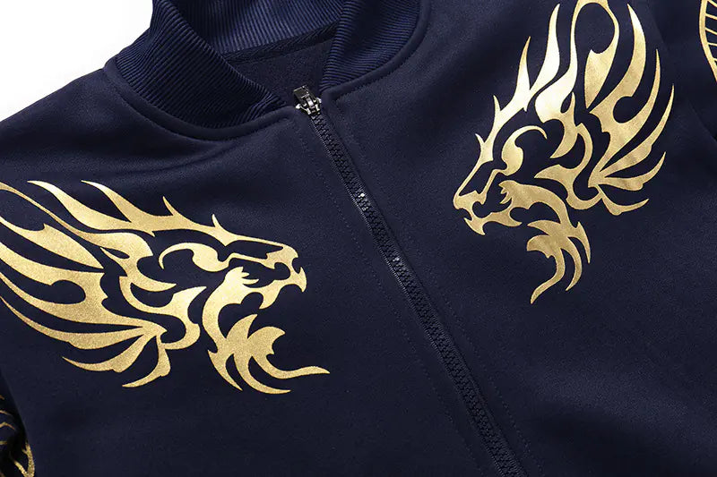 Men's Long Sleeve Set, Casual Sportswear & Hoodie