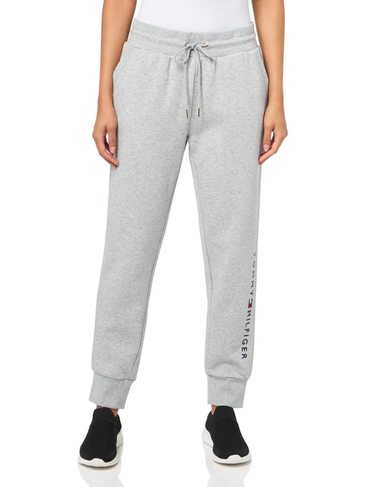 Tommy Hilfiger Womens Sportswear Jogger Pants Stone Grey Heather X-Small