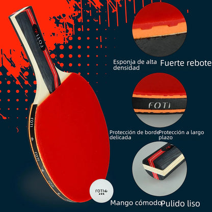 Table Tennis Racket Set with Balls and Adjustable Net
