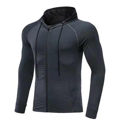 Men's Long-sleeved Stretch Fitness Training Suit