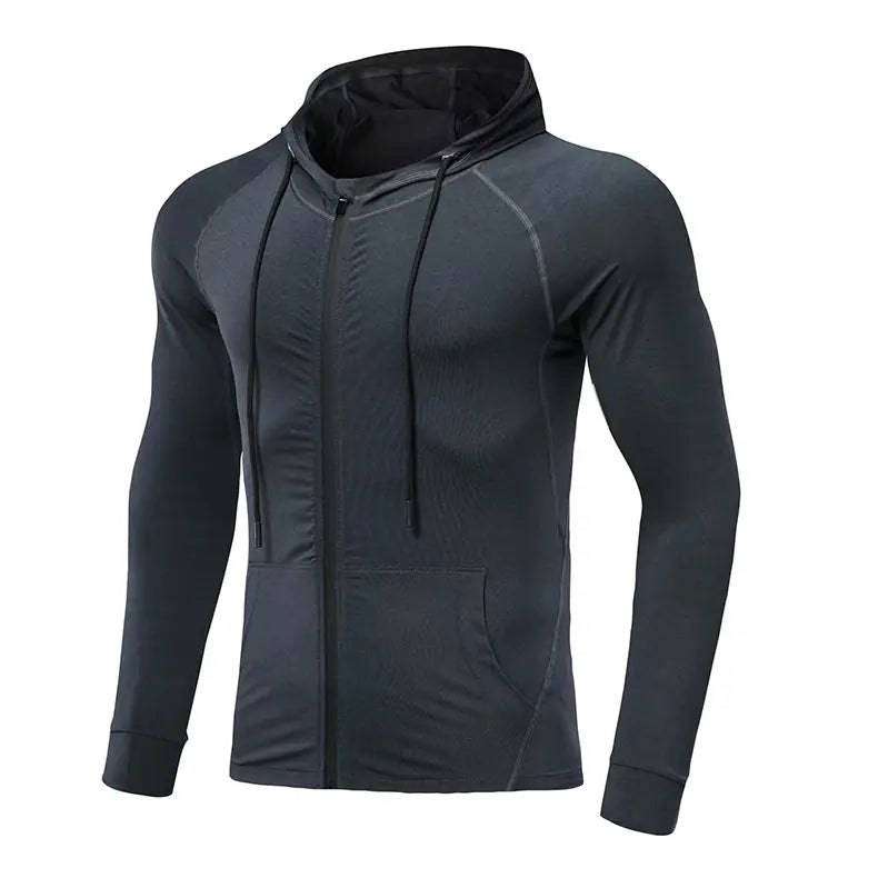 Men's Long-sleeved Stretch Fitness Training Suit