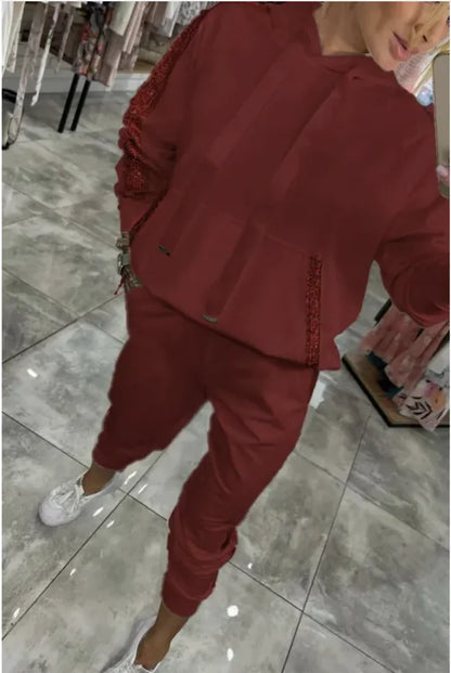 Sports Hoodie & Sweatpants Set